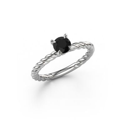Verlobungsring Twanna 950 Platin Schwarz Diamant 0.60 crt