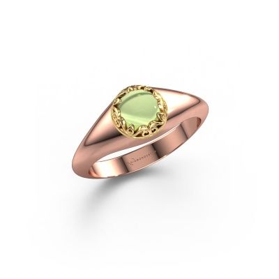 Ring Birgit 585 rose gold peridot 6 mm