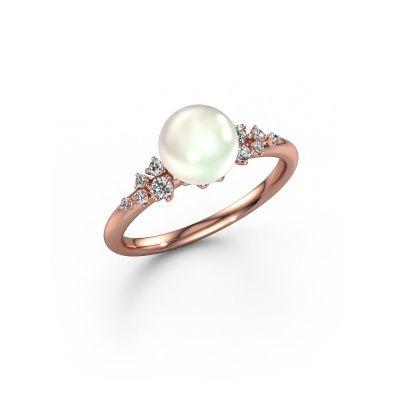 Ring Royce PRL 585 rose gold white pearl 7 mm