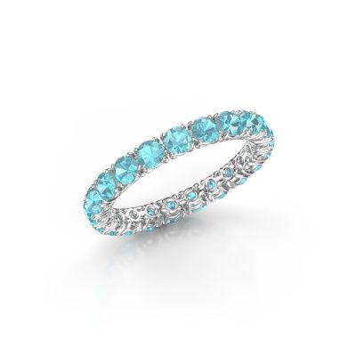 Ring Vivienne 2.9 585 witgoud blauw topaas 2.9 mm