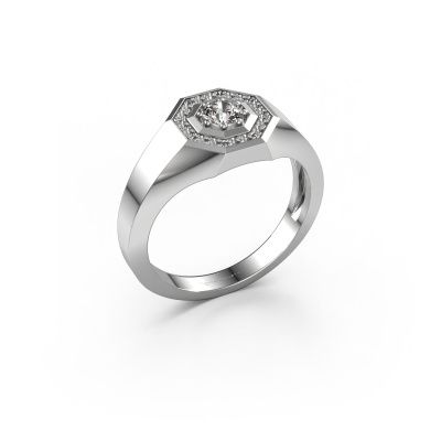 Bague pour homme Jaap 585 or blanc diamant 0.37 crt