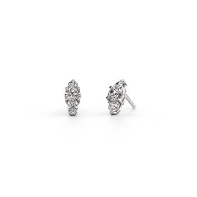 Earrings Amie 950 platinum diamond 1.40 crt