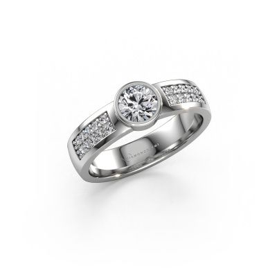 Verlobungsring Ise 3 950 Platin Lab-grown Diamant 0.55 crt
