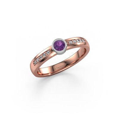Ring Ise 2 585 Roségold Amethyst 4 mm
