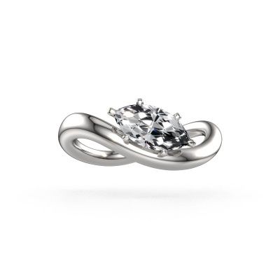 Engagement ring Chloe MRQ 585 white gold lab grown diamond 1.00 crt