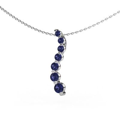 Pendant Celeste 2 950 platinum sapphire 2.2 mm