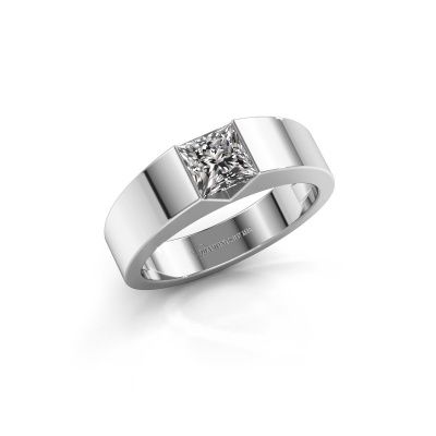 Bague de fiançailles Arlena 1 585 or blanc diamant 0.40 crt