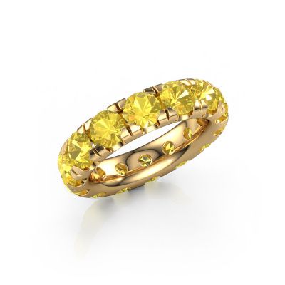 Stackable ring Jackie 4.7 585 gold yellow sapphire 4.7 mm