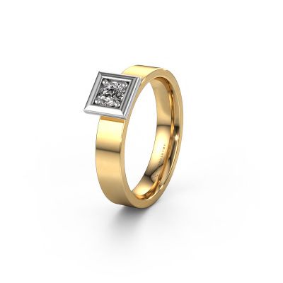 Trouwring WH2112L14A 585 goud lab-grown diamant ±4x1.7 mm