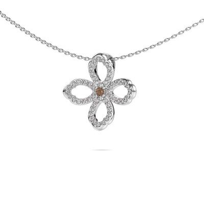 Necklace Chelsea 585 white gold brown diamond 0.31 crt