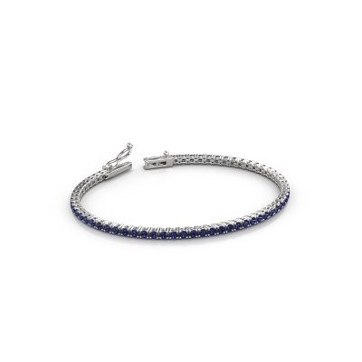 Tennisarmband Shirley 2.2 585 witgoud saffier 2.2 mm