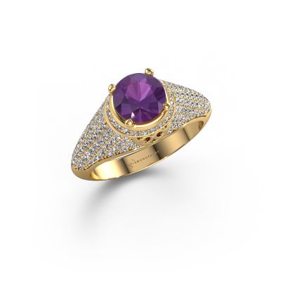 Ring Sharee 585 gold amethyst 6.5 mm