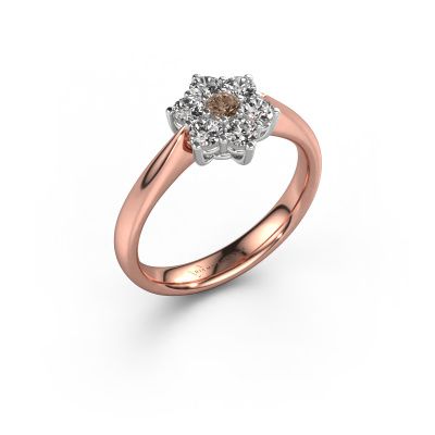 Verlobungsring Chantal 1 585 Roségold Braun Diamant 0.055 crt