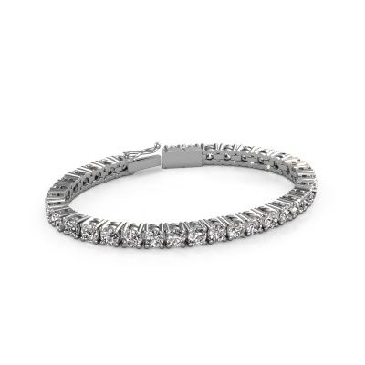 Bracelet tennis Karin 5 mm 750 or blanc zircone 5 mm