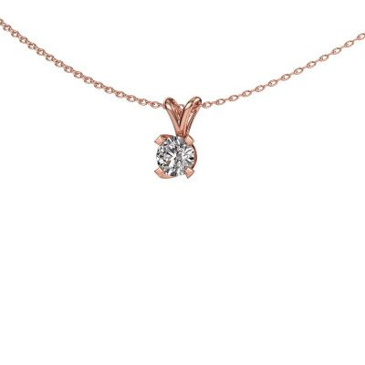 Pendant Eva 585 rose gold zirconia 5 mm