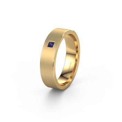Wedding ring WH0101L15BMSQ 585 gold sapphire ±0.20x0.08 in