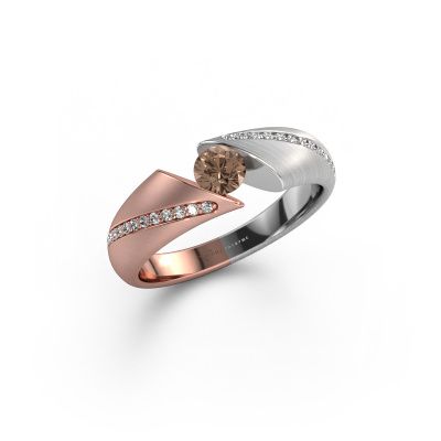 Verlobungsring Hojalien 2 585 Roségold Braun Diamant 0.42 crt