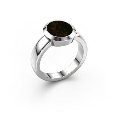 Signet ring Oscar 2 950 platinum bloodstone 11x9 mm