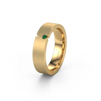 Ehering WH0120L15BM 585 Gold Smaragd ±5x2 mm