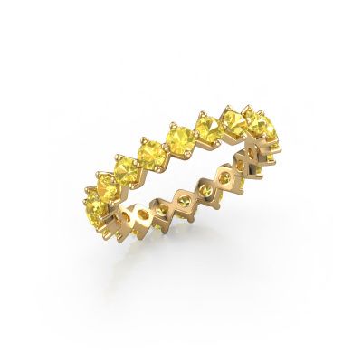 Stackable ring Janie 3.0mm 585 gold yellow sapphire 3 mm
