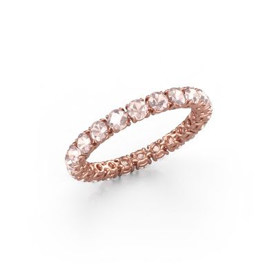 Ring Vivienne 2.7 585 rose gold morganite champagne 2.7 mm