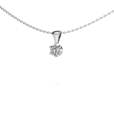 Necklace Fran 585 white gold diamond 0.25 crt