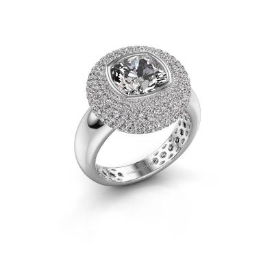 Ring Keshia 585 white gold diamond 3.803 crt