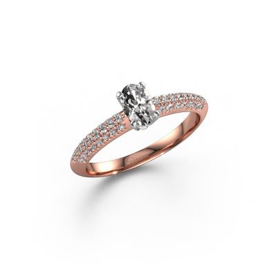 Verlobungsring Morane OVL 585 Roségold Diamant 0.677 crt
