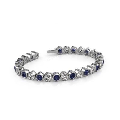 Tennis bracelet Allegra 5 mm 585 white gold sapphire 5 mm