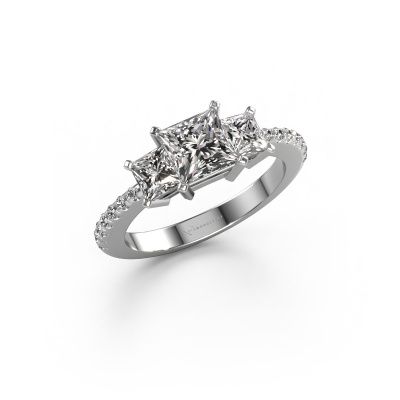 Engagement ring Dorla 950 platinum diamond 1.975 crt