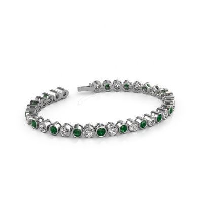 Tennis bracelet Allegra 4 mm 585 white gold emerald 4 mm