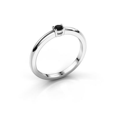 Ring Michelle 1 950 platina zwarte diamant 0.096 crt