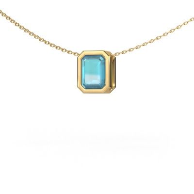 Pendant Lavon EME 585 gold blue topaz 8x6 mm