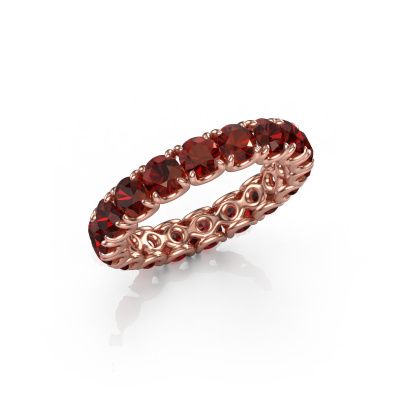 Vorsteckring Estee 3.7 585 Roségold Granat 3.7 mm