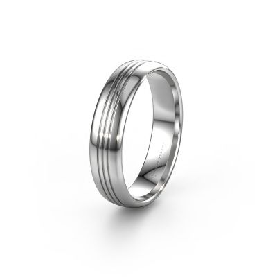 Wedding ring WH0405M35X 585 white gold ±0.20x0.06 in