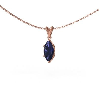 Pendentif Sam MRQ 585 or rose saphir 10x5 mm