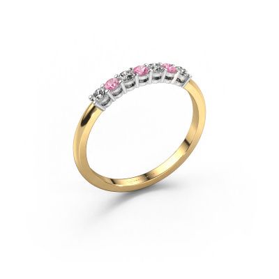 Ring Michelle 7 585 Gold Pink Saphir 2 mm