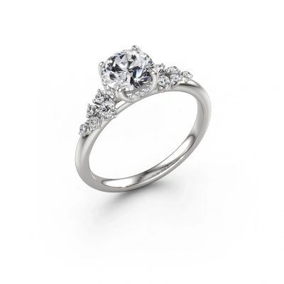 Engagement ring Emma RND 950 platinum lab grown diamond 1.251 crt