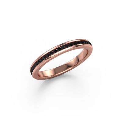 Stackable ring Lura 1 585 rose gold black diamond 0.588 crt