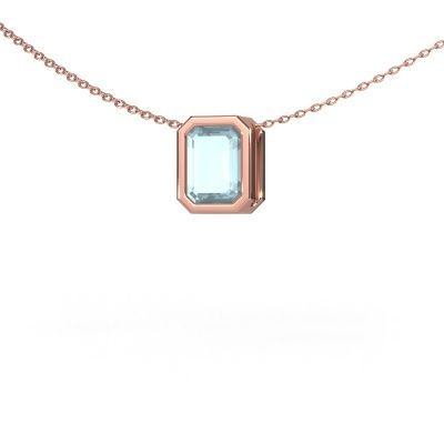 Pendant Lavon EME 585 rose gold aquamarine 8x6 mm
