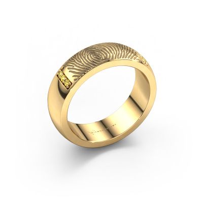 Wedding ring Daine 585 gold ±0.24x0.08 in yellow sapphire