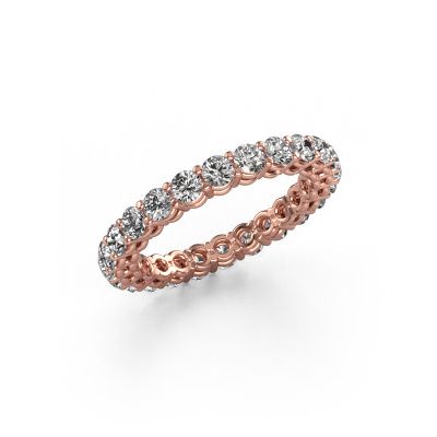 Stackable ring Michelle full 2.7 585 rose gold lab grown diamond 1.92 crt