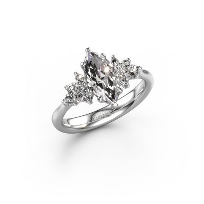 Engagement ring Fiona MRQ 950 platinum diamond 1.50 crt