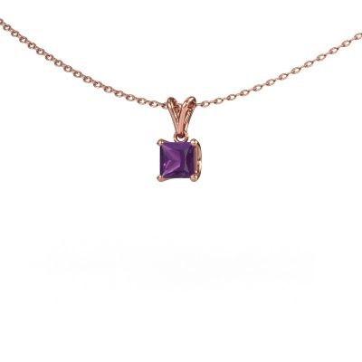 Anhänger Sam SQR 585 Roségold Amethyst 4.5 mm