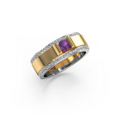 Men's ring Danillo 585 gold amethyst 4.2 mm