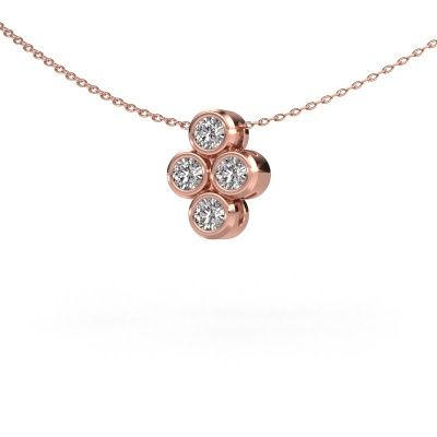 Anhänger Judi 585 Roségold Lab-grown Diamant 0.60 crt