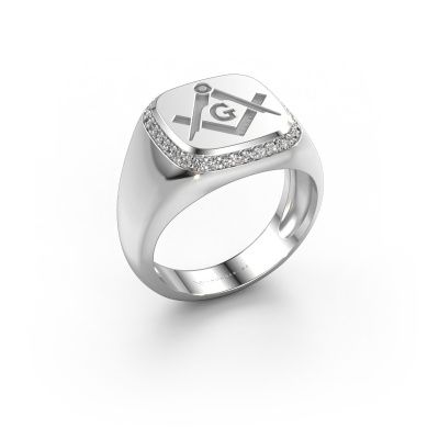 Men's ring Johan 1 950 platinum lab grown diamond 0.255 crt