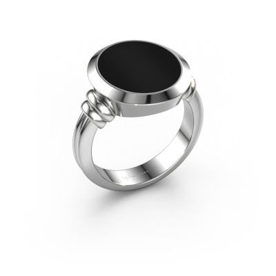 Signet ring Jake 4 950 platinum onyx 15x13 mm