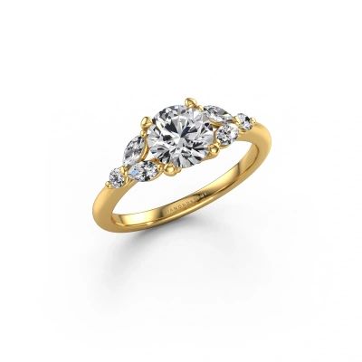 Engagement ring Megan RND 585 gold lab grown diamond 1.46 crt