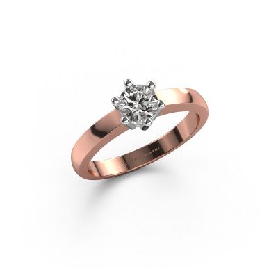 Engagement ring Luna 1 585 rose gold diamond 0.40 crt